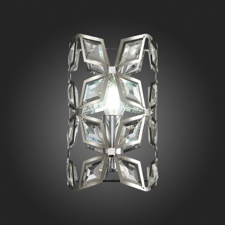 Wall lamp ST LUCE. SL1104.101.01. CASTO. 1x60 watts, E14, 13x23 cm, color chromium-7