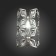 Wall lamp ST LUCE. SL1104.101.01. CASTO. 1x60 watts, E14, 13x23 cm, color chromium