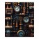 Notebook of 48 sheets in a cage on a clip "Steampank", cover coated cardboard, glossy lamination, mix