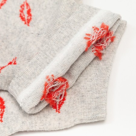 Women's socks, gray color, size 23-25-3