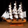 Souvenir medium -sized “Astrilde” ship, light tree, beige sails, 48.5x4x8 cm