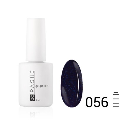 Color gel polish Pashe, No. 056 Night radiance, 9 ml