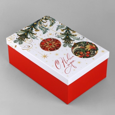 Gift box "Happy New Year", 28 x 18.5 x 11.5 cm, New Year-1