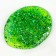 Slime "Glass" with green sparkles of mica