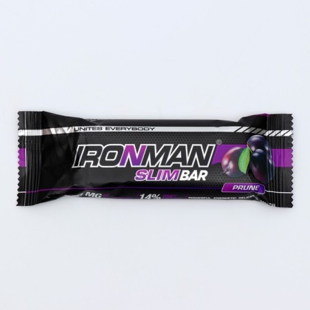 Slim Bar bar with L-carnitine, prunes, dark glaze, sports nutrition, 50 g-2