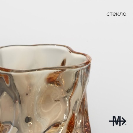 Glass glass Magistro Icebar. Gold, 250 ml, gold color-1
