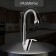 Kitchen mixer Zein Z3498, flexible surge, dual -mode aerator, brass, chrome