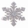 Decor "Snowflakes" on an adhesive basis, set of 6 pcs., Silver color