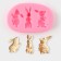 Mold Dolyana "Rabbit", silicone, 8 × 5 × 1 cm, color mix