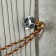Holder for curtains KD001, one -rod, bronze color