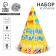 Paper cap “Happy Birthday”, candles and garlands, set of 6 pcs.