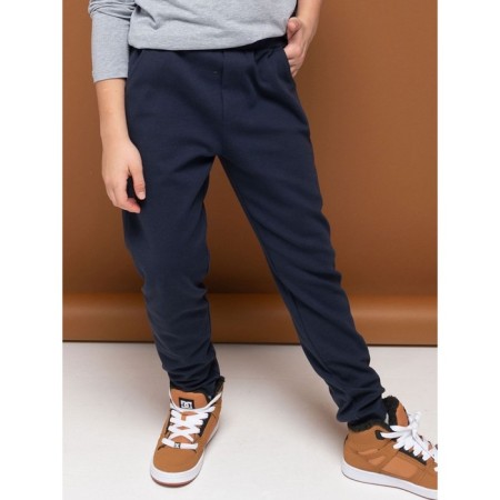Pants for boys, height 134 cm, dark blue color