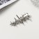 Hair clamp "Paula" 6 cm, silver