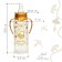 Little Lady feeding bottle, classic throat, with handles, 250 ml., 3 months, gold collection