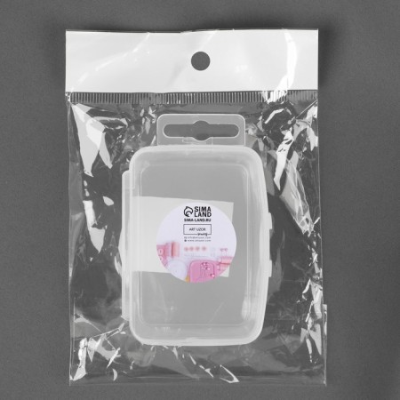 A container for storing trifles, with a suspension, 7.5 × 5.3 × 3 cm, the color is transparent-2