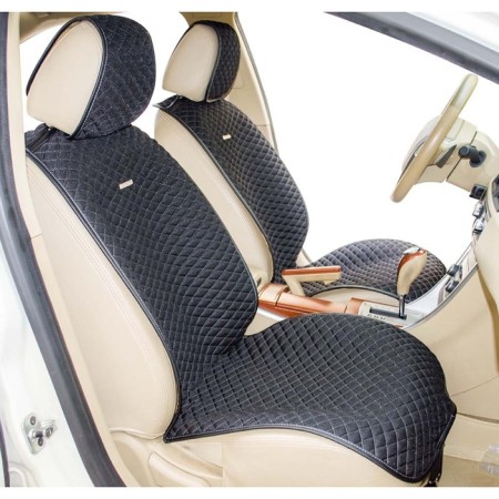 Palermo capes, on the front seats, textiles, black/dark gray, 2 pcs-2