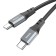 Hoco X92, Type-C cable-Type-s, 3 a, 3 m, silicone braid, black