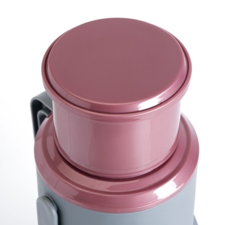 Thermos 1.2 l, with a glass flask, retains heat 24 hours, pink-4