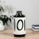 VAZ Coramics Table "Picasso" (manual painting) Rebus, h = 22 cm, d = 4cm black and white