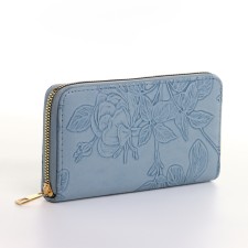 Women's wallet with lightning, blue color