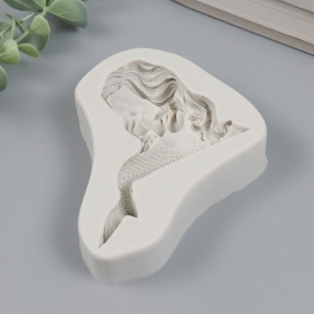 Mold Silicon "Little Mermaid on the Coast" 12.5x9.5x2.6 cm-1