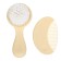Leopard hair care set (brush+ comb), beige color