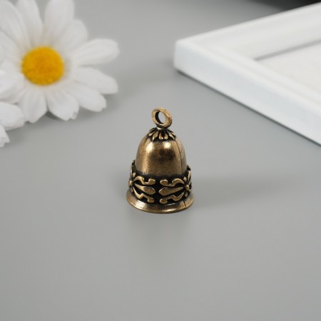 Bool of Brass "Ancient Pattern" 2.8x2x2 cm
