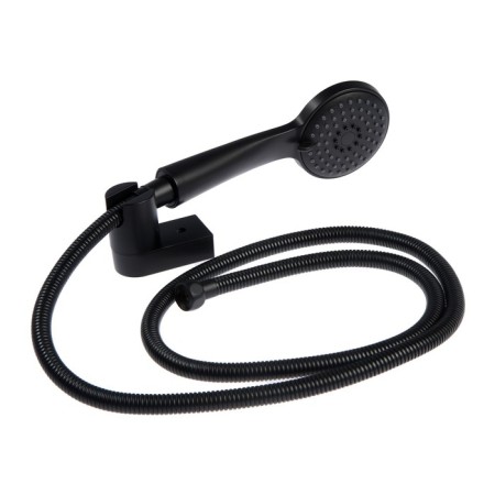 Accoona A71300F bath mixer, single -leaf, pour 300 mm, shower set, black-4
