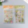 Stickers "Golden Flower Wooden" set 3 sheets mix 14.6x10.5 cm