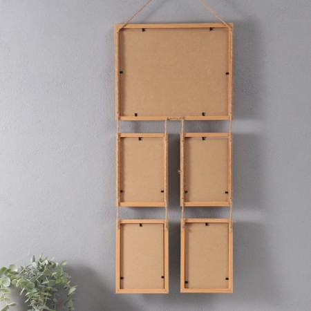 Photo frame wood in 5 photos 10x15, 20x25 cm "Classic" 2x27x62 cm-2