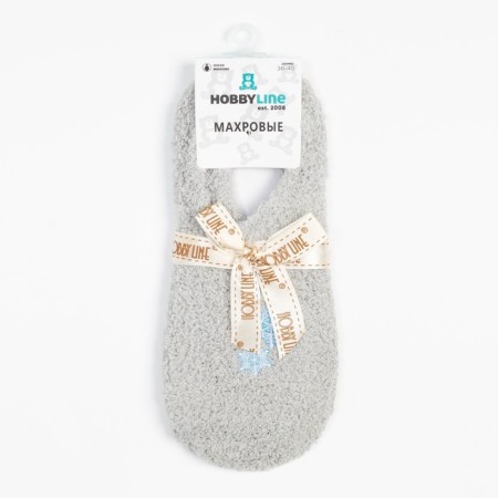 Women's socks "Snowflakes", gray color, size 23-25 ​​(36-40)-4