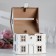 Family Bank "House No. 2", 24.5x24x28 cm, white-serebro