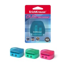 Zapochilok 2 holes Erichkrause Duo, with a container, holes with a diameter of 8 mm, in a blister, mix