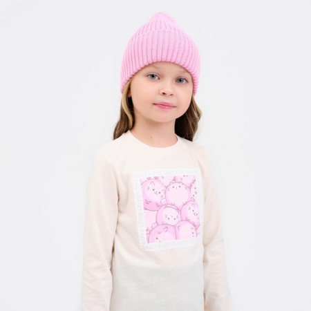 T -shirt with DL. hands. Children's KAFTAN "Dream" R.36 (134-140), beige-3