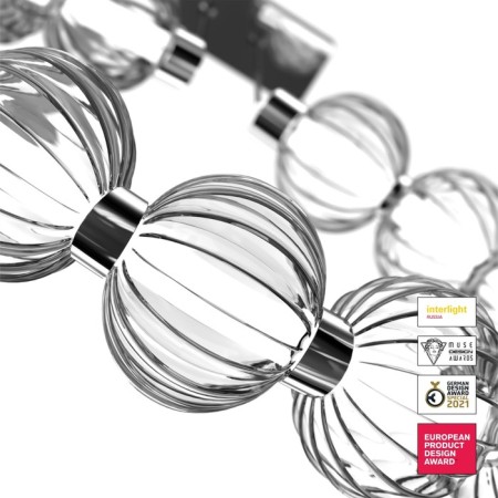 Suspension lamp Maytoni Mod5555PL-L23CH5K, LED, 1x23 W, 90x1500 mm, 700 lm, 5000k, chromium-2