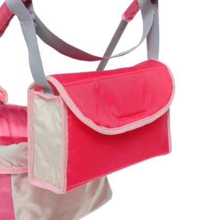 Puppet stroller No. 16, pink color with gray-5