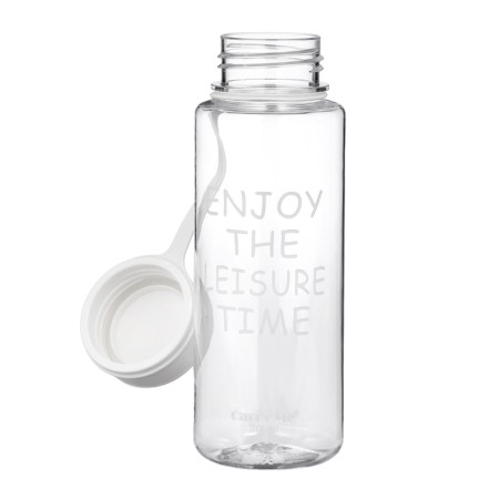 Water bottle, 800 ml, 22 x 10.5 cm, with sieve, white-1