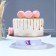 The rotating cake stand “I cook with love”, D = 27.5, white color