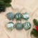 Set of balls plastic D-6 cm, 6 pcs "Esther" net, green