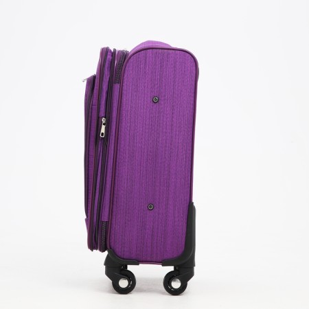 Small 20 suitcase, lightning department, code castle, 4 wheels, outer pocket, purple color-3