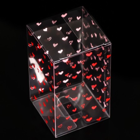 PVC folding box "Heart", 6 x 6 x 10 cm-1