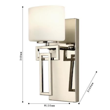 Contour 135 mm wall lamp, E27 40W-2