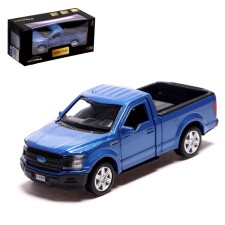 Metal Ford F-150, 1:32, inertia, doors open, blue color