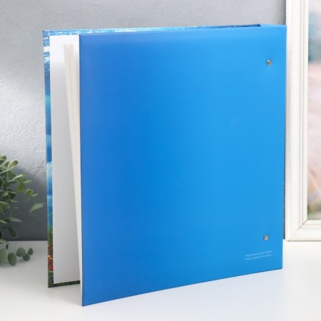 Photo album for 500 photos 10x15 cm, plastic. Sheets, rings "Deep Blue" whale. Fields-1