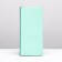 Gift box for tiles of chocolate, with a window, green (mint), 17 x 8 x 1.4 cm