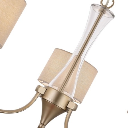 Suspended EVOLUCE lamp. Sle1126-203-03. Cassia. 3x40 watts, E14, 68x68x39 cm, Shampan-2