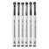 A set of capillary handles, Liners Gamma Studio, 6 pieces: 0.05, 0.1, 0.3, 0.5, 0.8, 1.0, black
