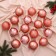 Set of balls plastic D-7 cm, 16 pcs "Alet mesh assorted" pink gold