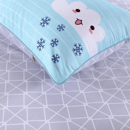 Bed linen 1.5 joint venture "Funny clouds", size 160x230 cm, 160x220 cm, 50x70 cm-4