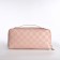 Cosmetic bag with a zipper, pink color